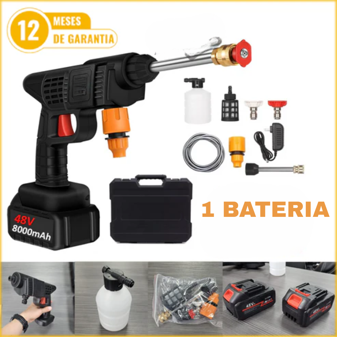 ✨ HIDROLAVADORA PORTÁTIL RECARGABLE DE 1 BATERIA - POTENCIA Y COMODIDAD EN TUS MANOS ✨