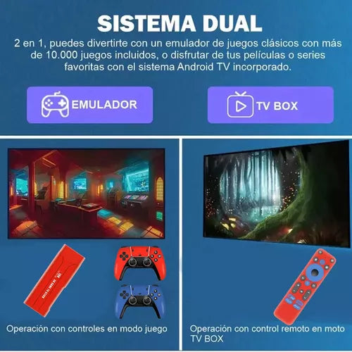 🔥 Nueva Consola Game Stick G1 Pro | 10,000 Juegos + Controles Inalámbricos 🎮📺