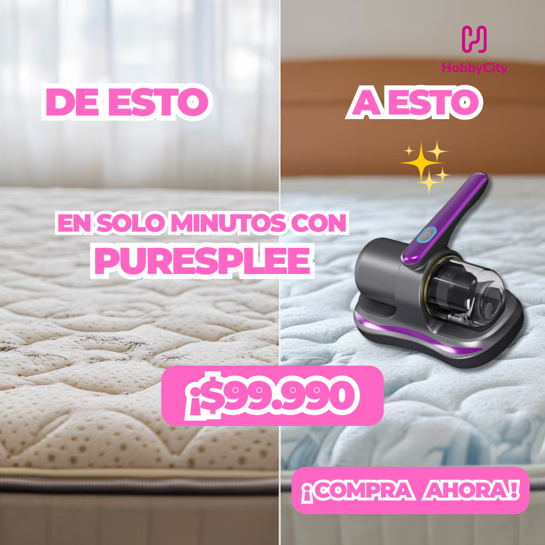 Aspiradora Antiácaros  – Elimina Ácaros, Polvo y Bacterias con Luz UV + Succión Potente 💨🛏️