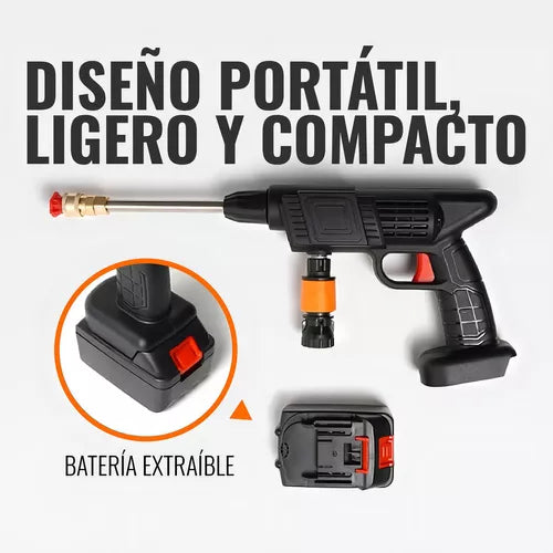 ✨ HIDROLAVADORA PORTÁTIL RECARGABLE DE 1 BATERIA  - POTENCIA Y COMODIDAD EN TUS MANOS ✨