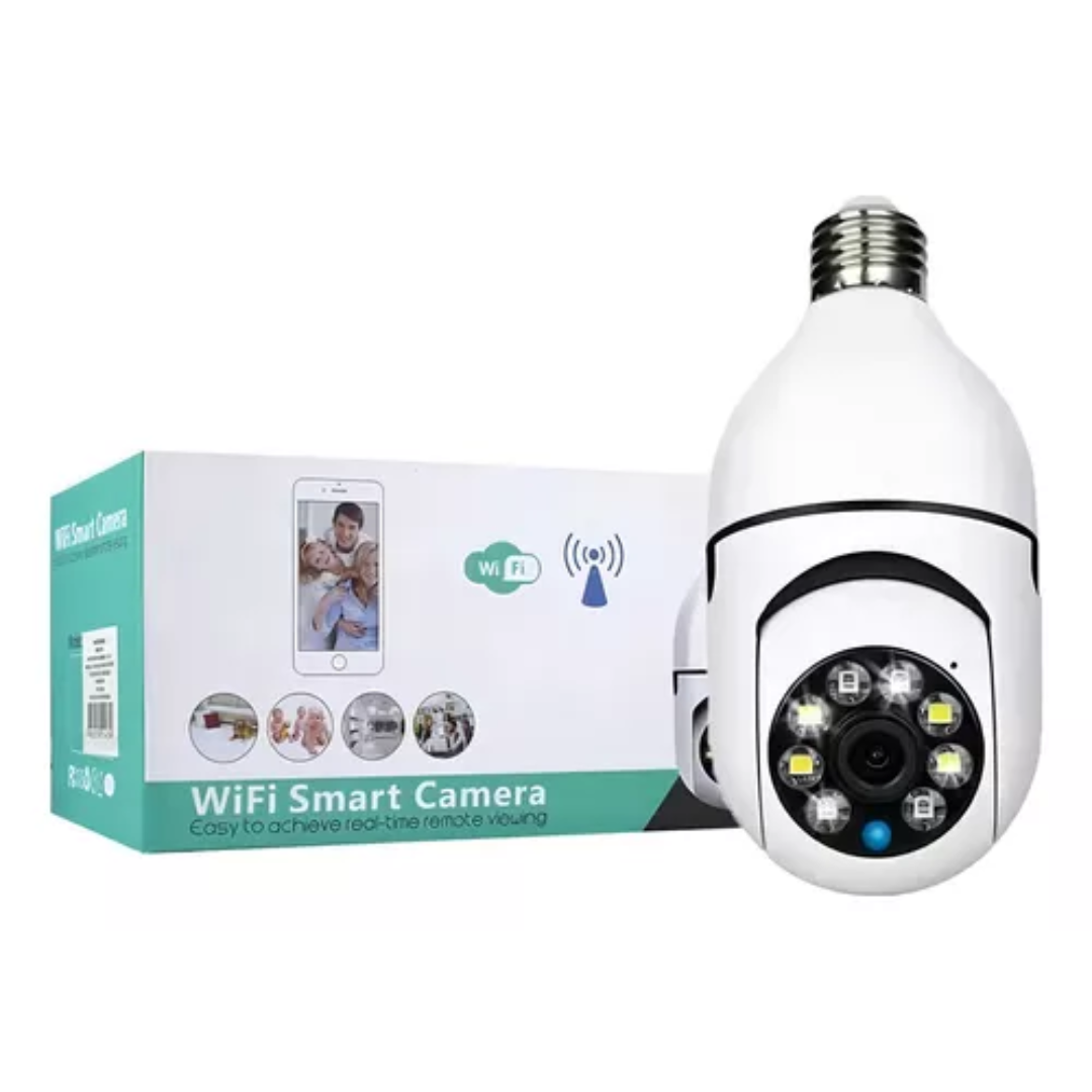 📷💡 Combo x2: Cámara Bombillo WiFi 360° – 🔄 ¡Visión Total, 🔧 Instalación Súper Fácil y 📲 Control Remoto al Instante!